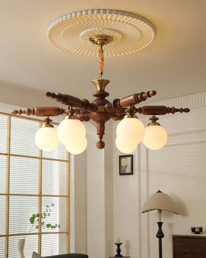 Elegant Rotating Stick Chandelier - Adjustable Height, Energy Efficien