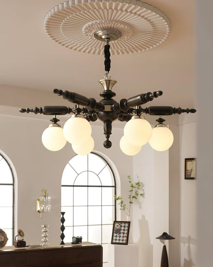 Elegant Rotating Stick Chandelier - Adjustable Height, Energy Efficien