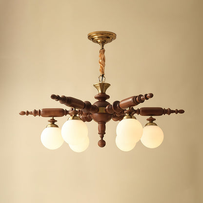 Elegant Rotating Stick Chandelier - Adjustable Height, Energy Efficien
