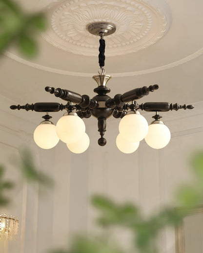 Elegant Rotating Stick Chandelier - Adjustable Height, Energy Efficien