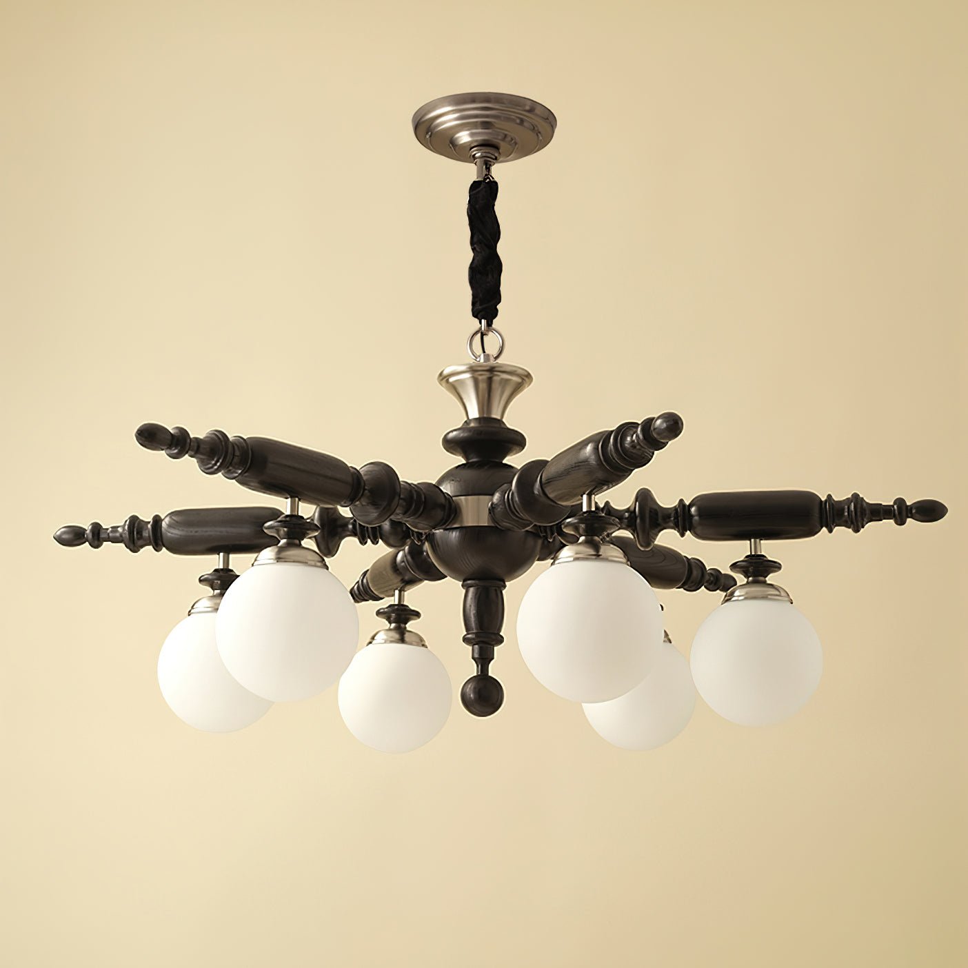 Elegant Rotating Stick Chandelier - Adjustable Height, Energy Efficien