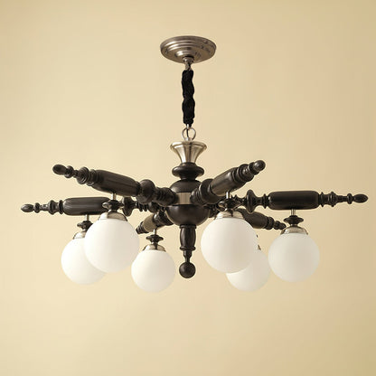 Elegant Rotating Stick Chandelier - Adjustable Height, Energy Efficien