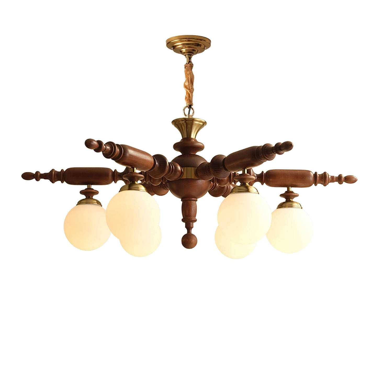 Elegant Rotating Stick Chandelier - Adjustable Height, Energy Efficien