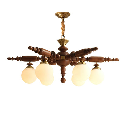 Elegant Rotating Stick Chandelier - Adjustable Height, Energy Efficien