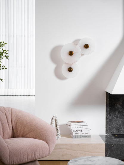 Nayra Alabaster Wall Lamp - Elegant Design with Adjustable Light Direc