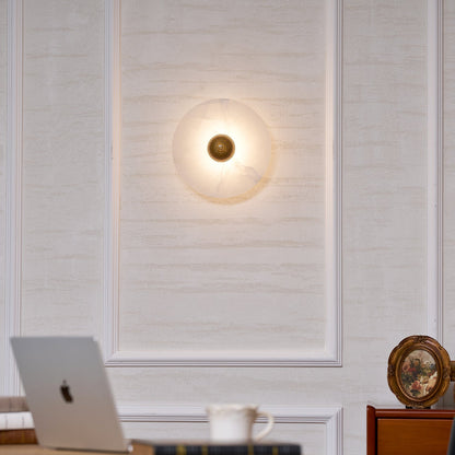 Nayra Alabaster Wall Lamp - Elegant Design with Adjustable Light Direc
