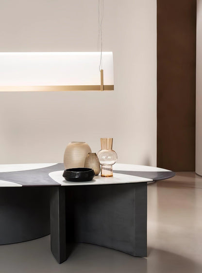 Elegant Round Arched Chandelier with Adjustable Brightness & Metal Fra