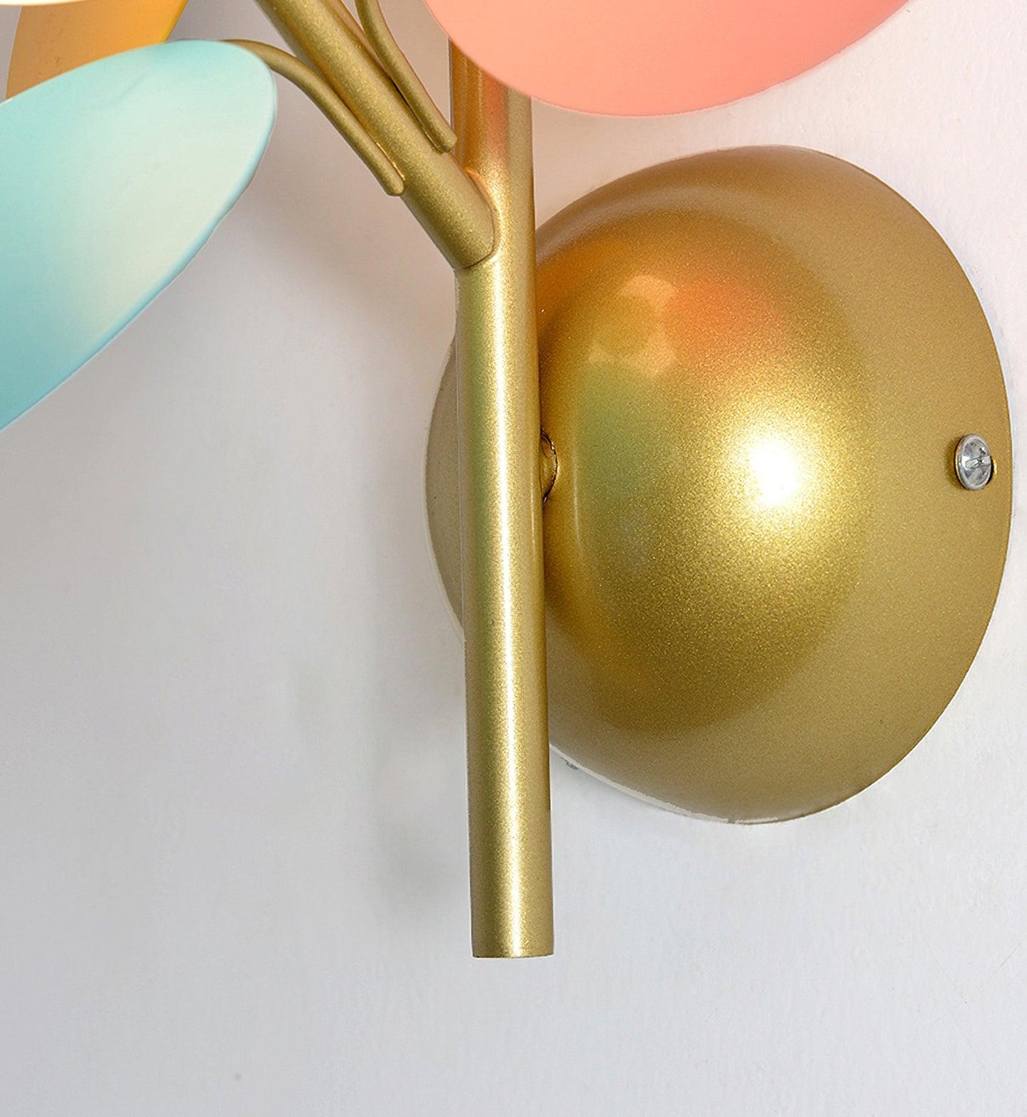 Round Macaron Wall Lamp - Adjustable Brightness & Soft Ambient Light