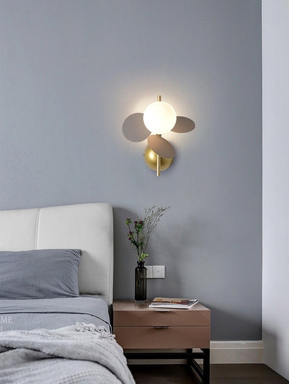 Round Macaron Wall Lamp - Adjustable Brightness & Soft Ambient Light
