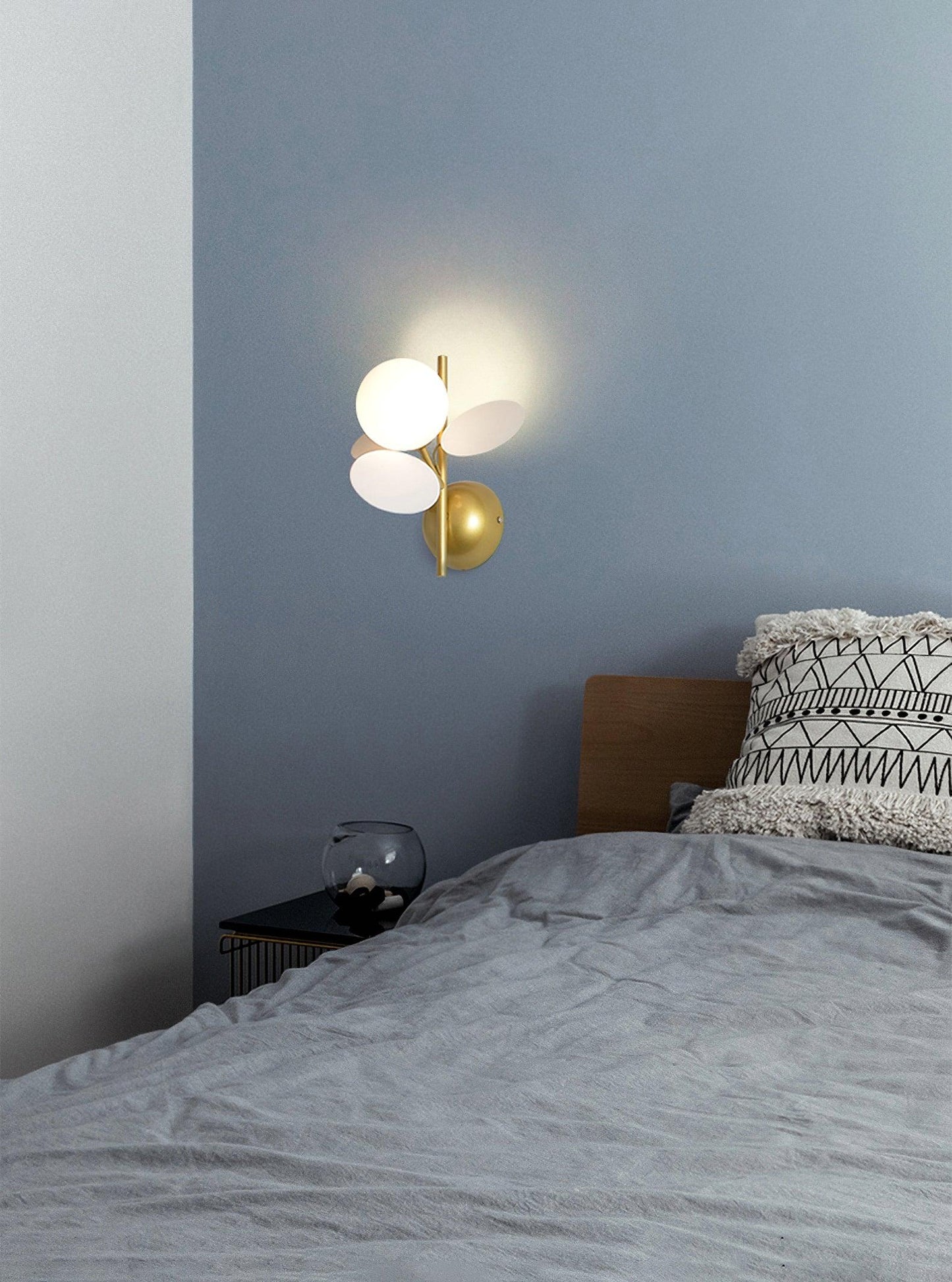 Round Macaron Wall Lamp - Adjustable Brightness & Soft Ambient Light