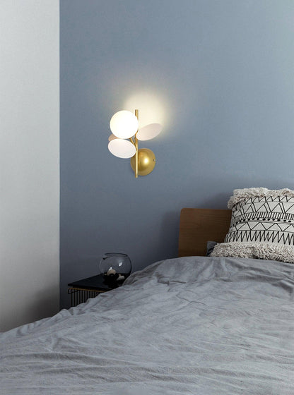 Round Macaron Wall Lamp - Adjustable Brightness & Soft Ambient Light