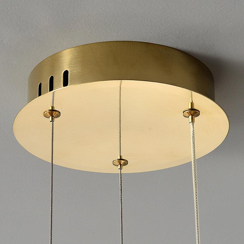 Elegant Round Crystal Chandelier - Dimmable & Adjustable Height