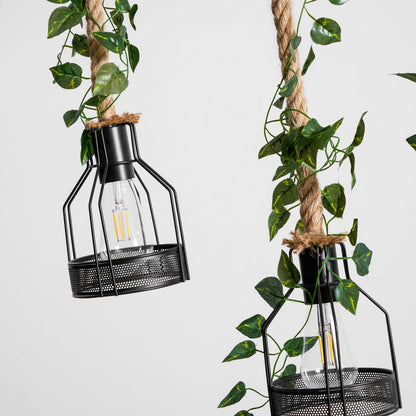 Rustic Wooden Chandelier with Adjustable Height and Energy-Efficient L