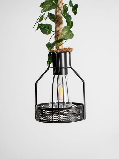 Rustic Wooden Chandelier with Adjustable Height and Energy-Efficient L