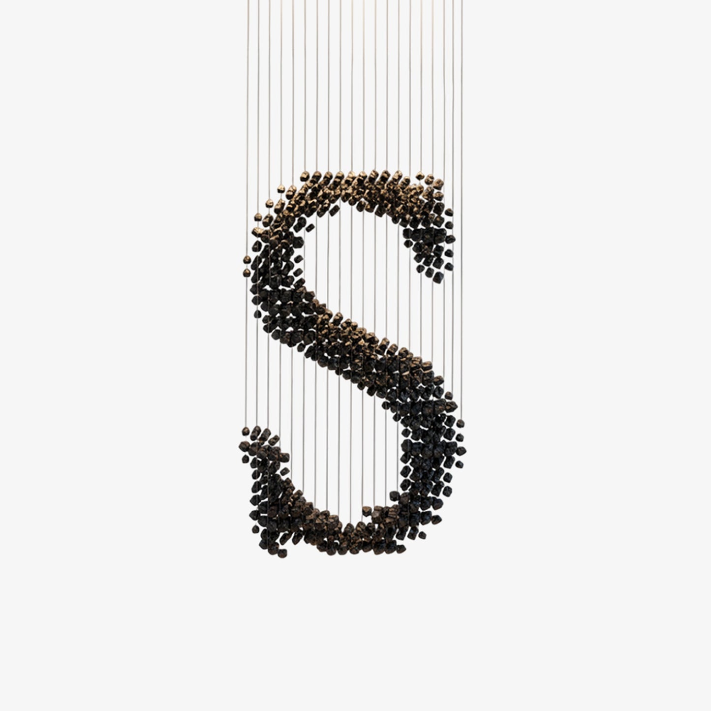 Charcoal Chandeliers S - Elegant Design, Adjustable Brightness