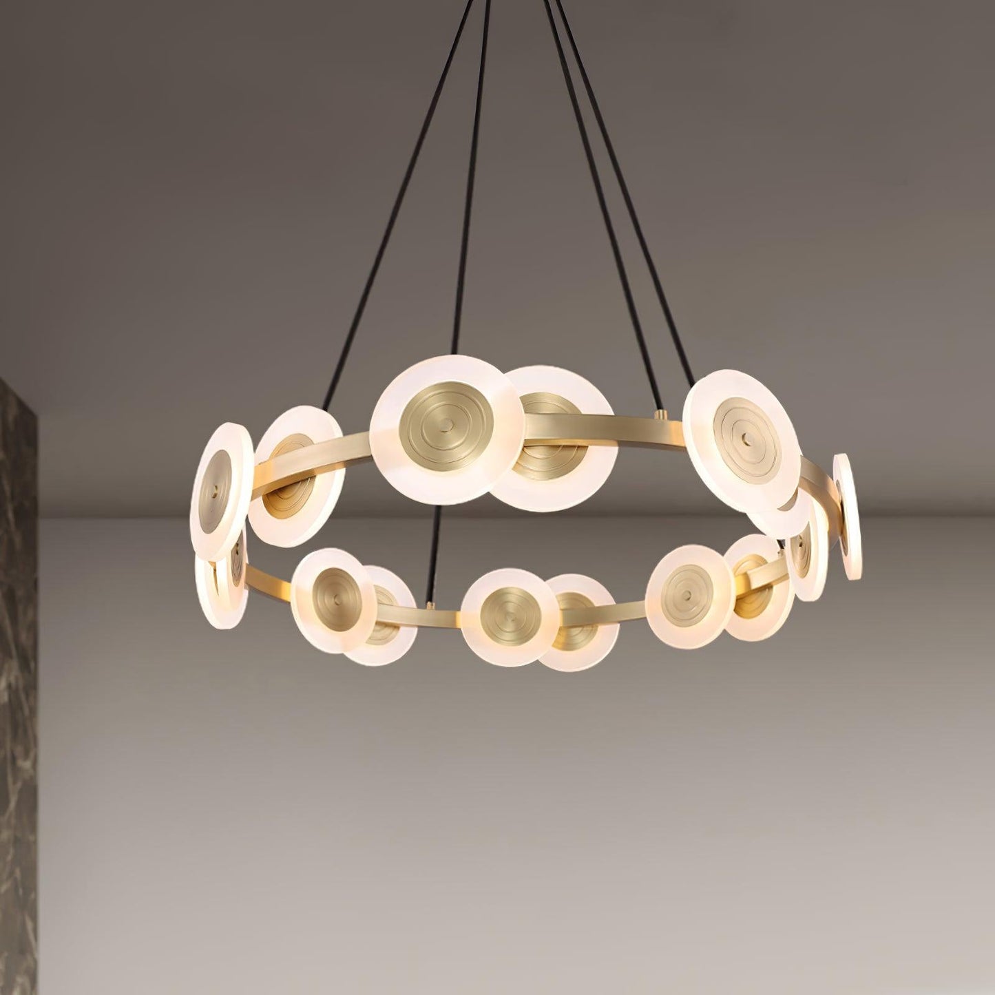 Samiya Nordic Chandelier - Adjustable Height, Elegant LED Lighting