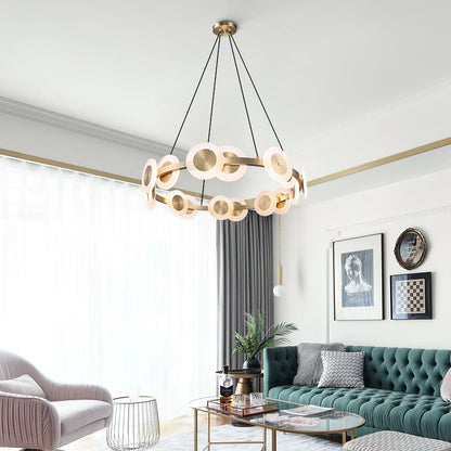 Samiya Nordic Chandelier - Adjustable Height, Elegant LED Lighting