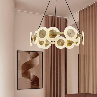 Samiya Nordic Chandelier - Adjustable Height, Elegant LED Lighting