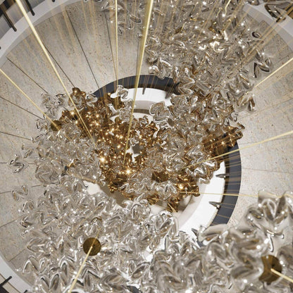 Tidal Art Glass Pendant Lamp - Handcrafted, Adjustable Brightness