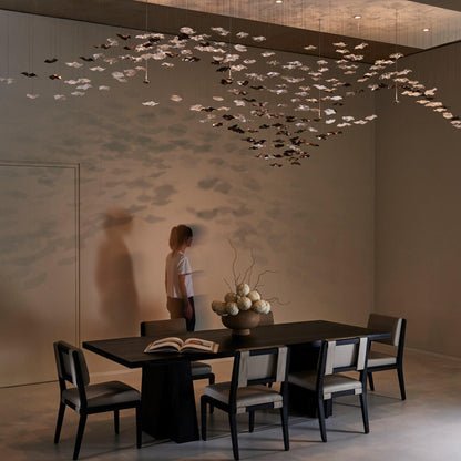 Tidal Stair Chandelier - Elegant Design with Adjustable Height & LED L