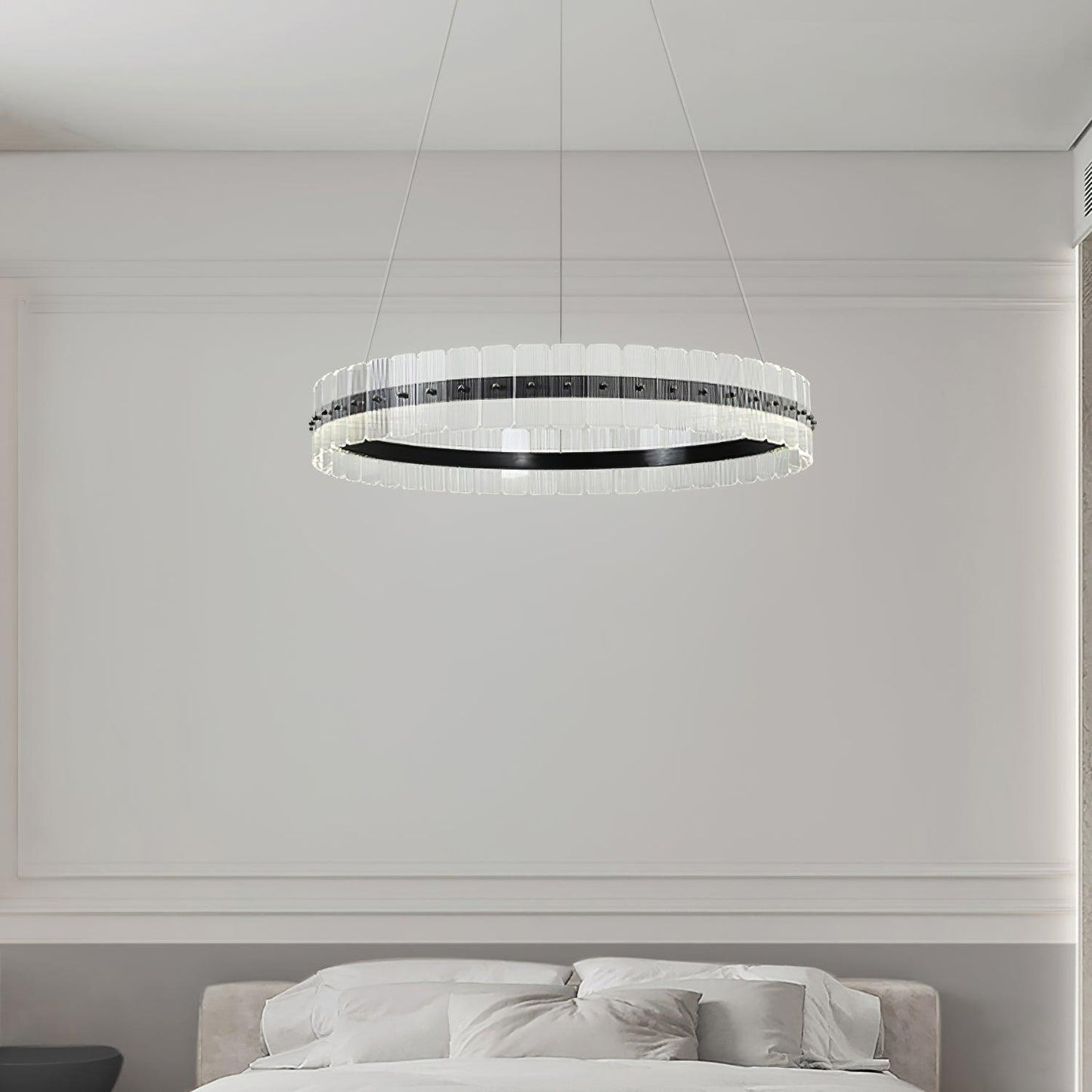 Saturno Modern LED Chandelier - Dimmable, Energy Efficient Lighting