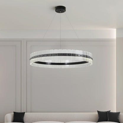 Saturno Modern LED Chandelier - Dimmable, Energy Efficient Lighting