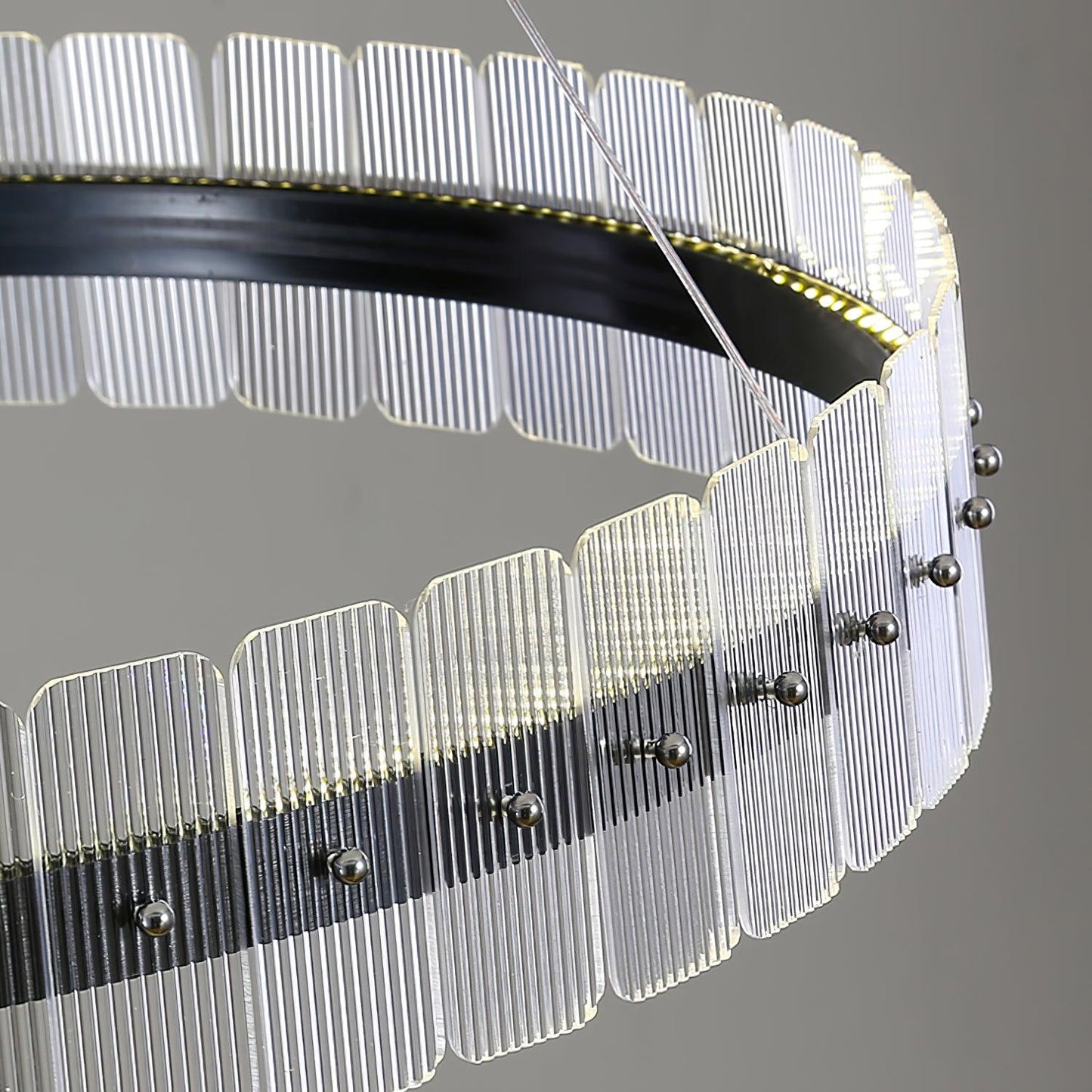 Saturno Modern LED Chandelier - Dimmable, Energy Efficient Lighting