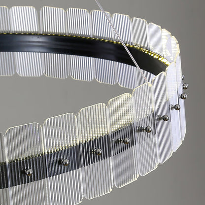 Saturno Modern LED Chandelier - Dimmable, Energy Efficient Lighting