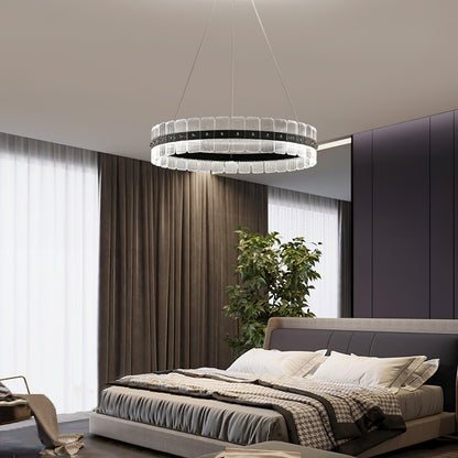 Saturno Modern LED Chandelier - Dimmable, Energy Efficient Lighting