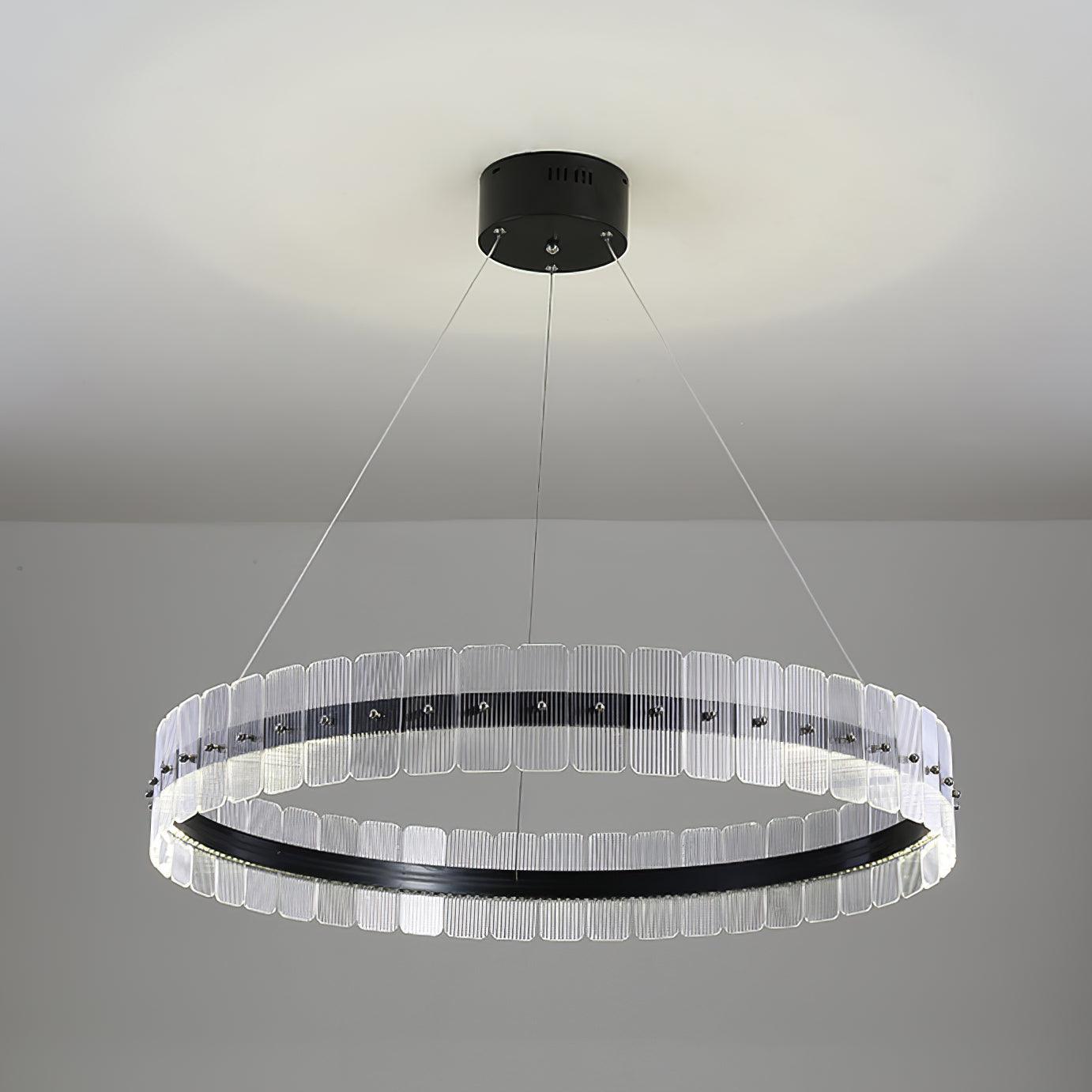 Saturno Modern LED Chandelier - Dimmable, Energy Efficient Lighting