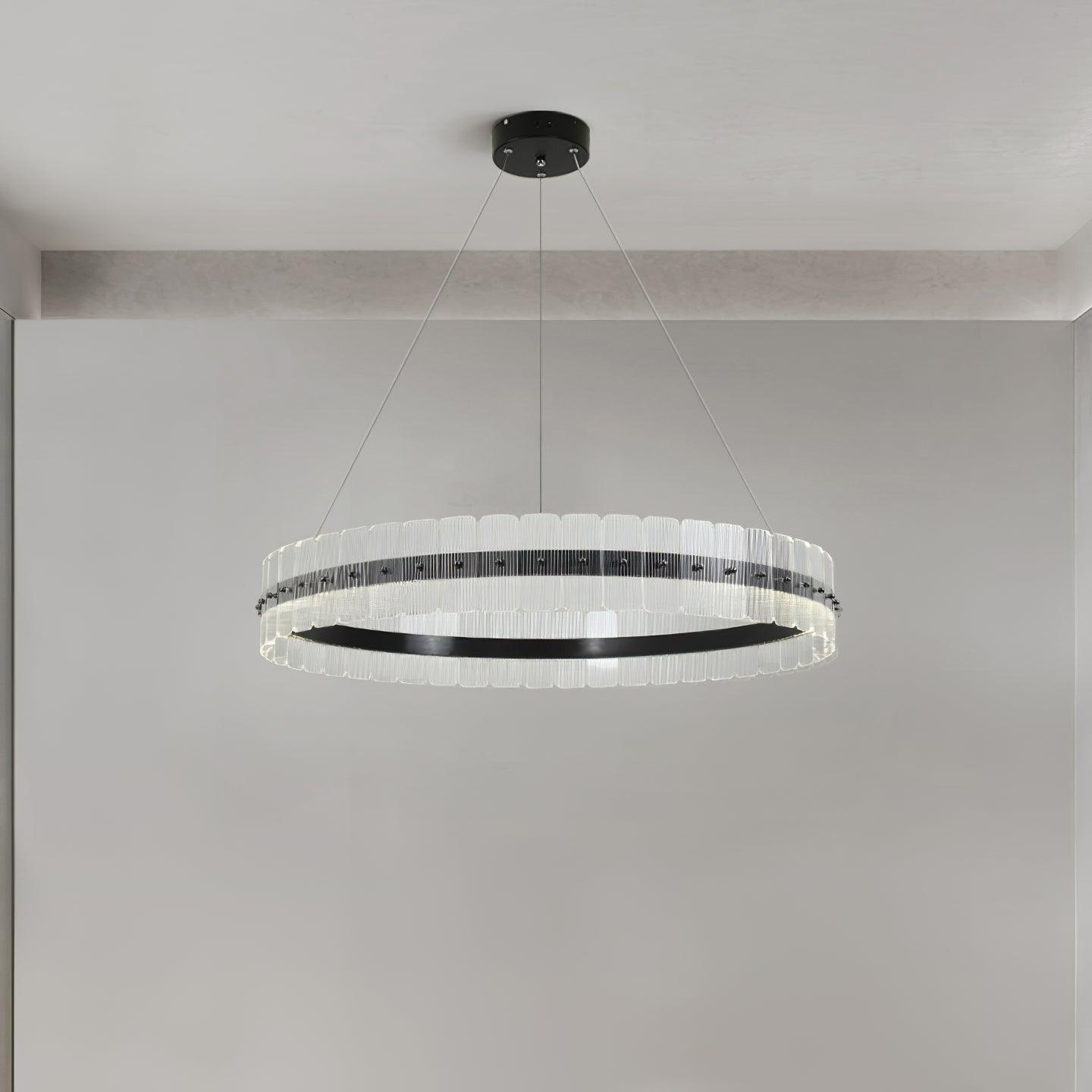 Saturno Modern LED Chandelier - Dimmable, Energy Efficient Lighting