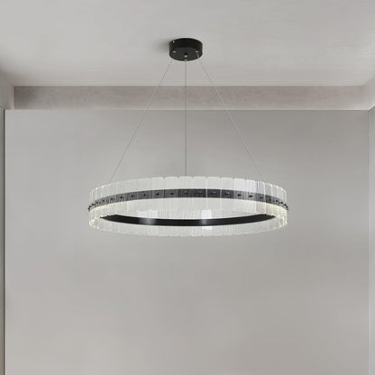 Saturno Modern LED Chandelier - Dimmable, Energy Efficient Lighting