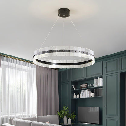 Saturno Modern LED Chandelier - Dimmable, Energy Efficient Lighting