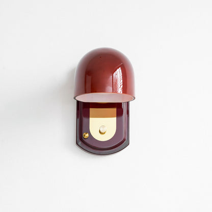 Scarlet Dome Wall Sconce - Elegant Design with LED Light & Adjustable