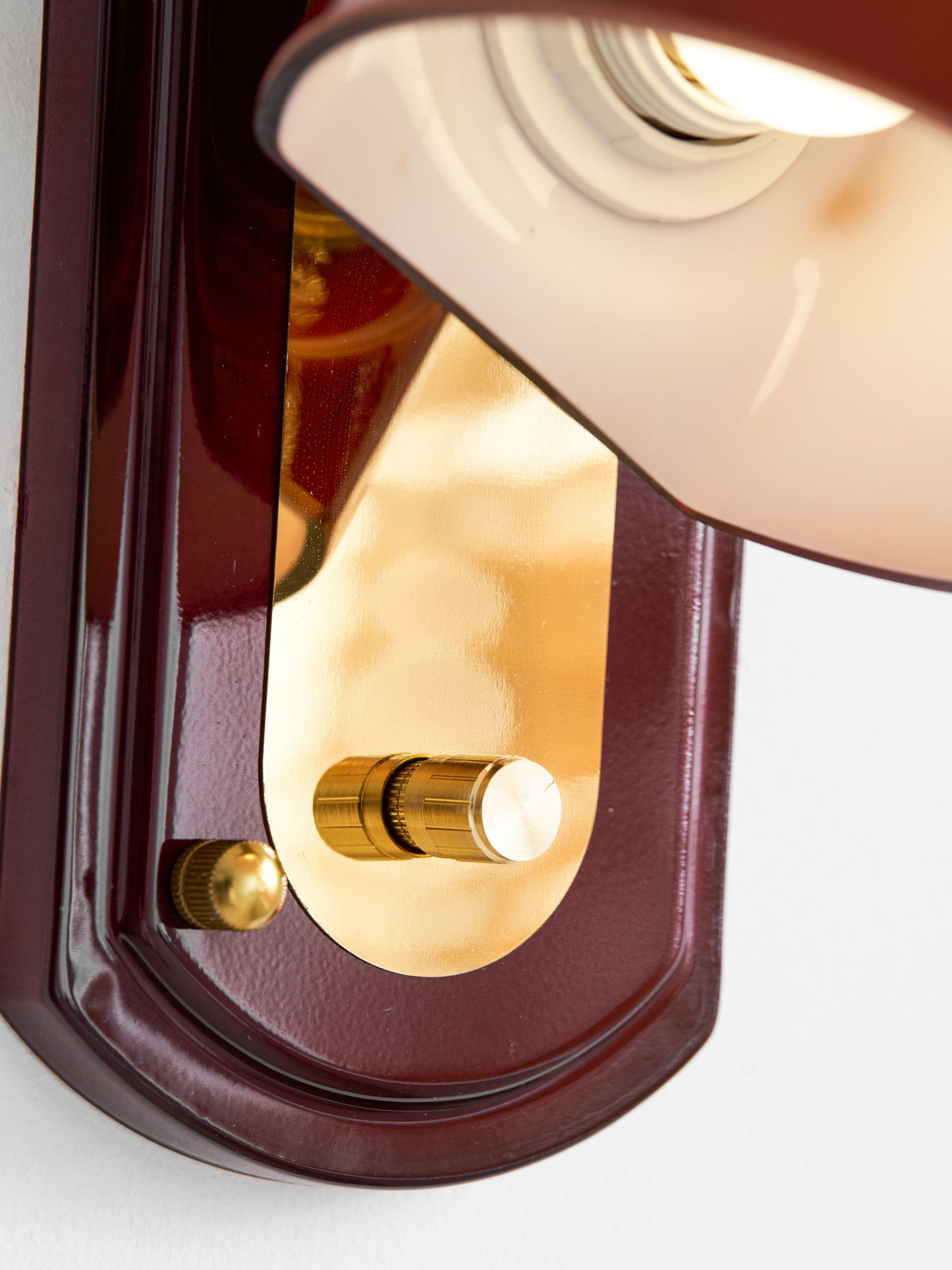 Scarlet Dome Wall Sconce - Elegant Design with LED Light & Adjustable