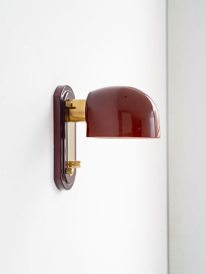 Scarlet Dome Wall Sconce - Elegant Design with LED Light & Adjustable