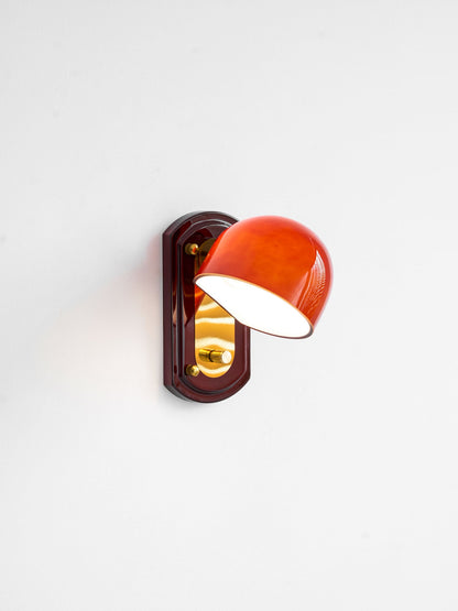 Scarlet Dome Wall Sconce - Elegant Design with LED Light & Adjustable