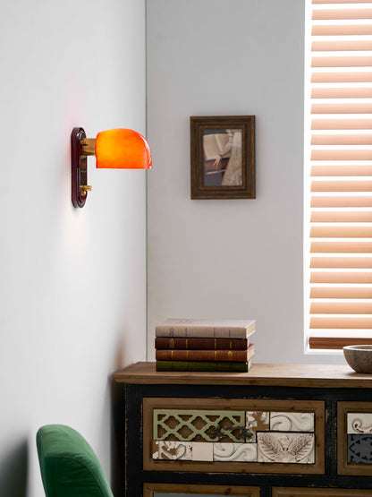 Scarlet Dome Wall Sconce - Elegant Design with LED Light & Adjustable