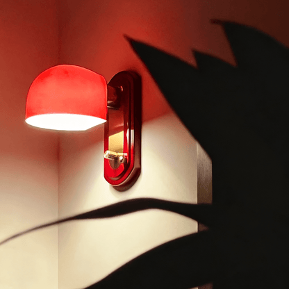 Scarlet Dome Wall Sconce - Elegant Design with LED Light & Adjustable
