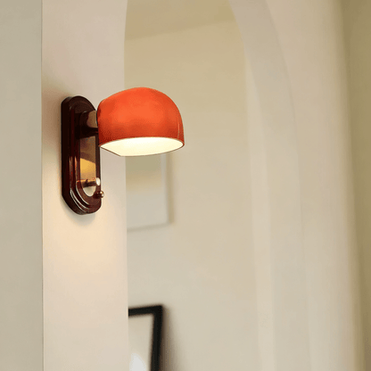Scarlet Dome Wall Sconce - Elegant Design with LED Light & Adjustable