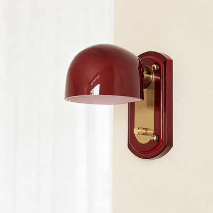 Scarlet Dome Wall Sconce - Elegant Design with LED Light & Adjustable