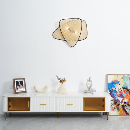 Screen Cannage Sconce - Elegant Wall Light with Adjustable Brightness