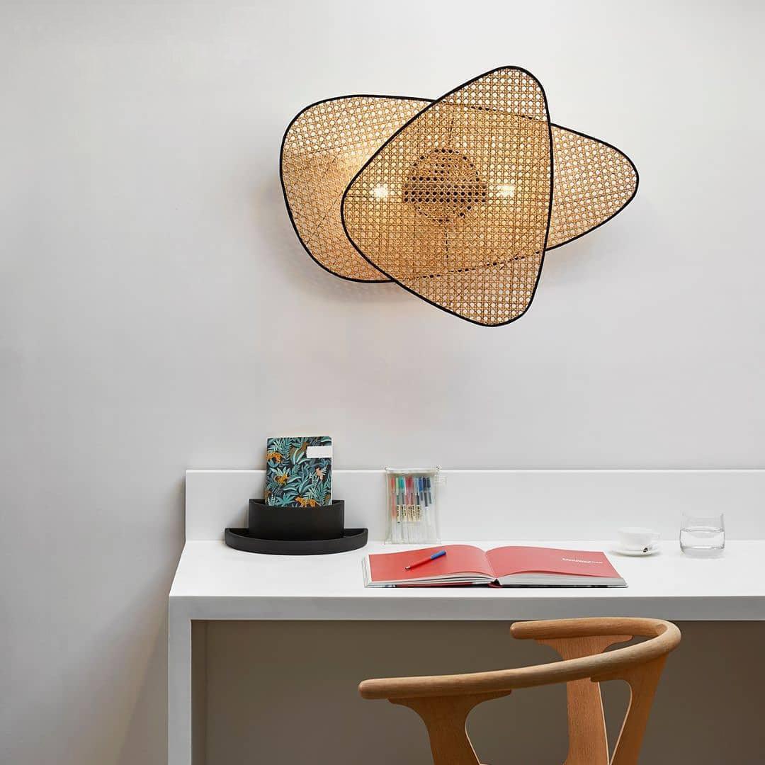 Screen Cannage Sconce - Elegant Wall Light with Adjustable Brightness