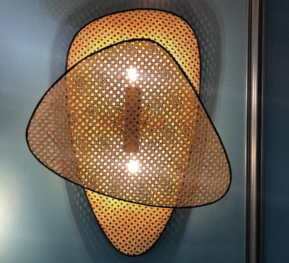 Screen Cannage Sconce - Elegant Wall Light with Adjustable Brightness