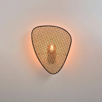 Screen Cannage Sconce - Elegant Wall Light with Adjustable Brightness