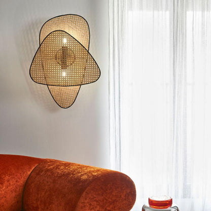 Screen Cannage Sconce - Elegant Wall Light with Adjustable Brightness