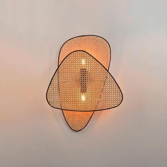 Screen Cannage Sconce - Elegant Wall Light with Adjustable Brightness