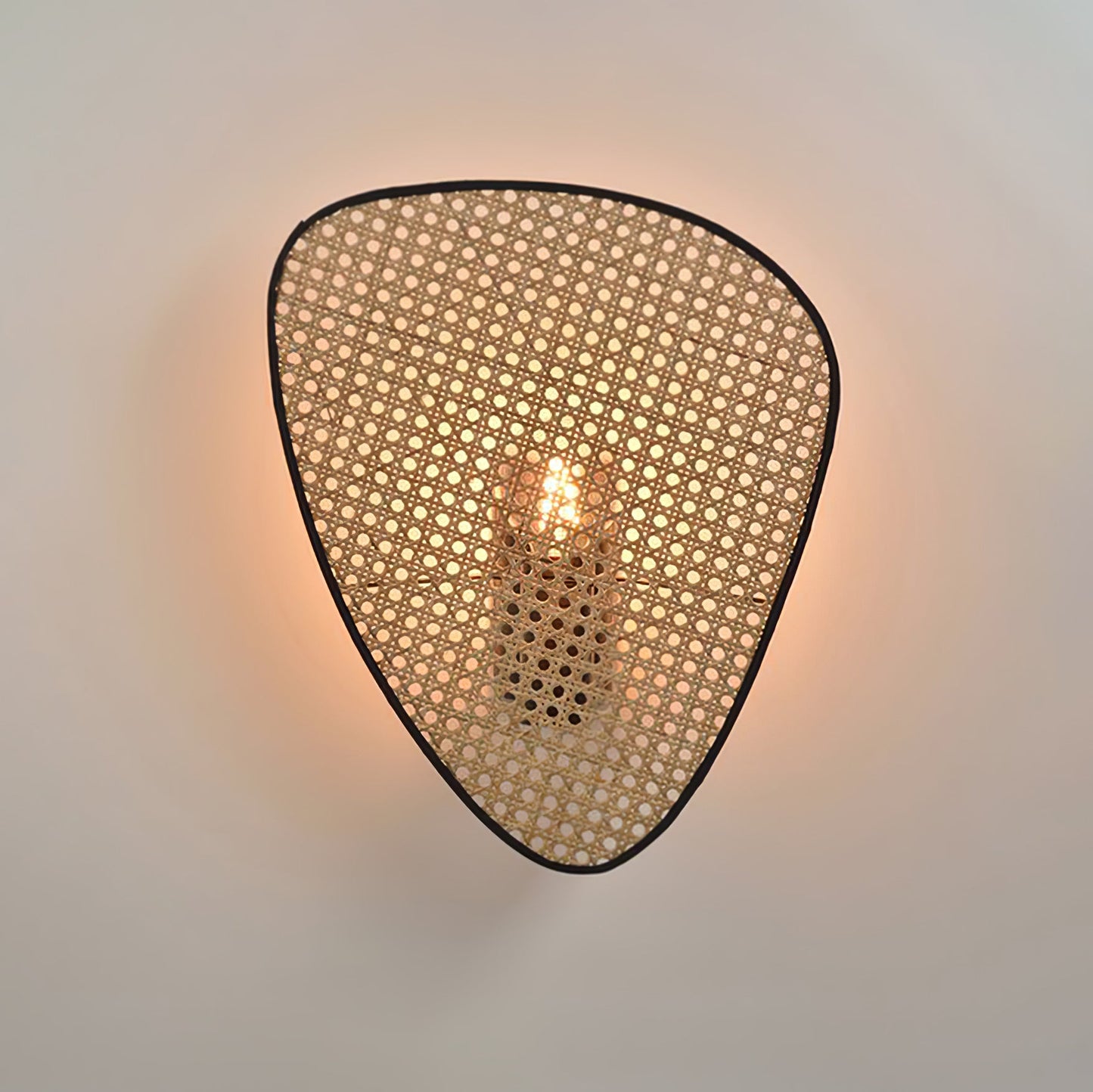 Screen Cannage Sconce - Elegant Wall Light with Adjustable Brightness