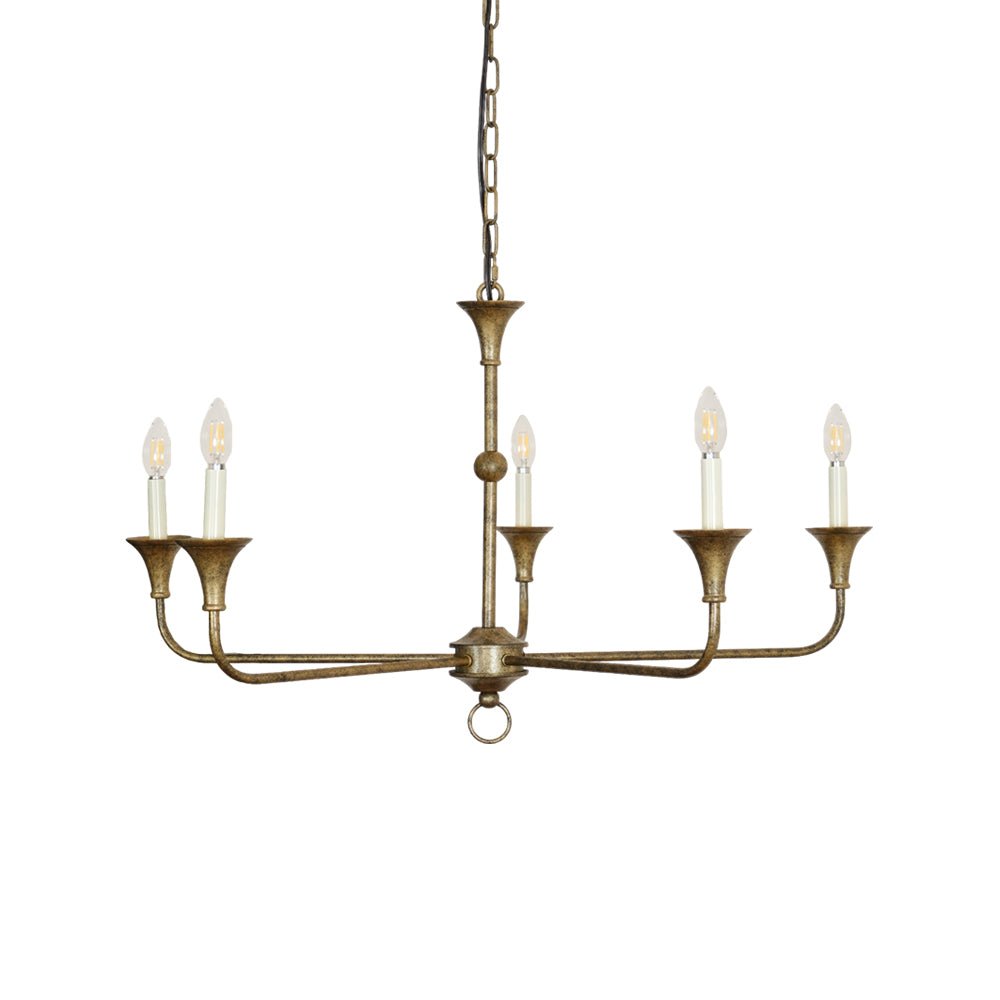 Elara Candle Chandelier - Elegant Design with Adjustable Height & LED