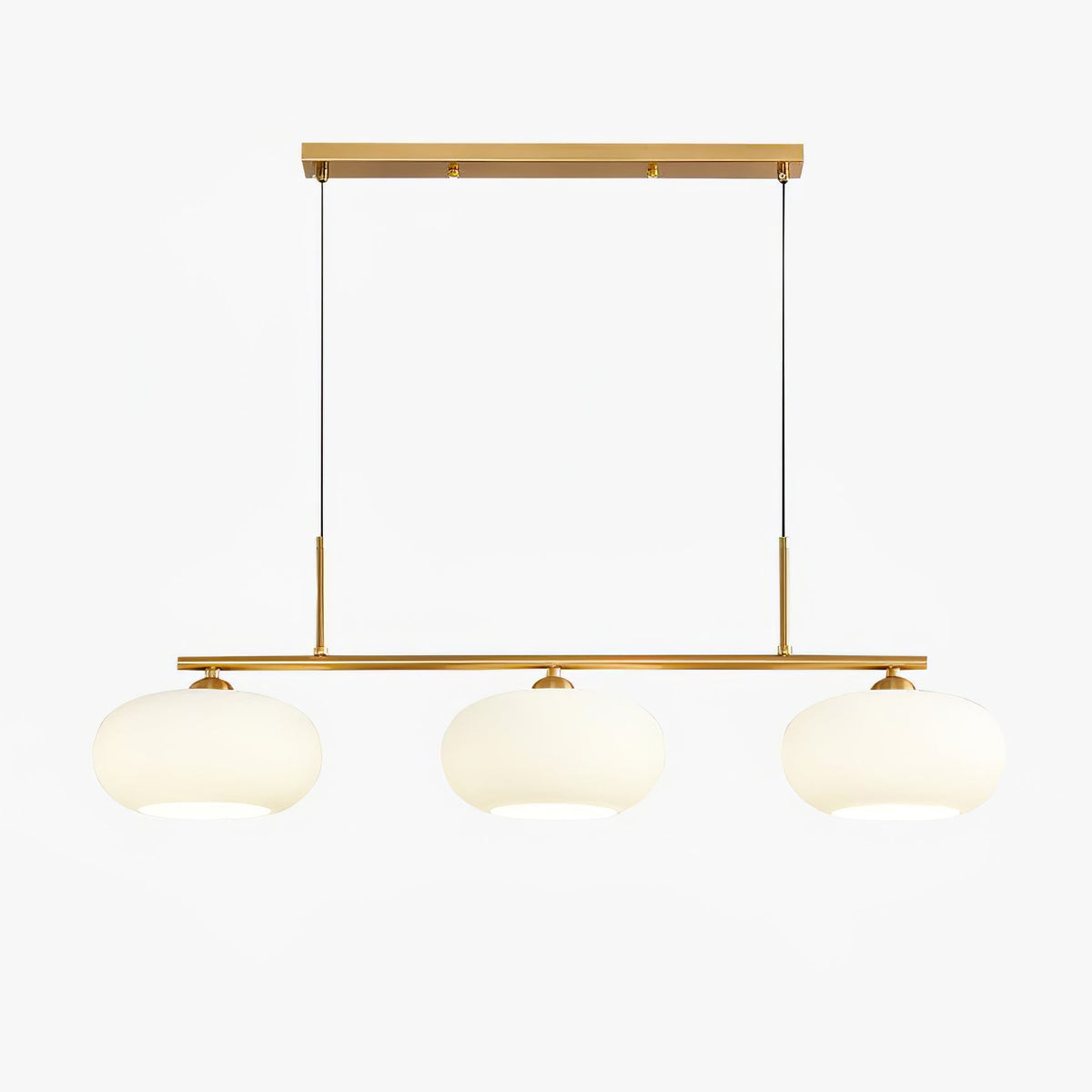 Sculptural Pendant Light with Adjustable Brightness — front view